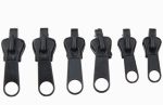 6Pcs Fix Zip Puller 3 Sizes Universal Instant Fix Zipper Repair Kit, Replacement Zip Slider Teeth Rescue Zippers Sewing Clothes